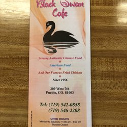 Black Swan Cafe - menu cover