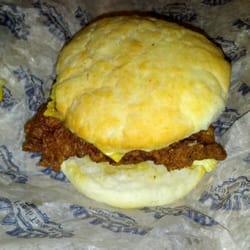 Chicken biscuit! (with egg and cheese)