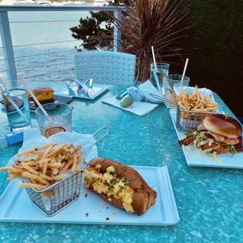 Rusty Pelican - Miami - Butter Poached Lobster Roll Salmon BLT Sandwich - Seafood Near Me - Key Biscayne, Florida