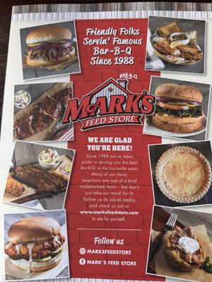 Menu photo 1 Mark's Feed Store Elizabethtown, KY