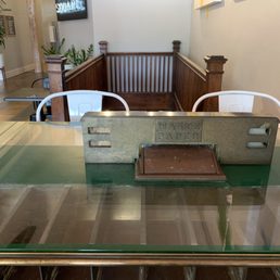 Vintage bank slip table! Vintage bank slip table!
