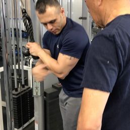 My dad at D2 Fitness training with Joe !