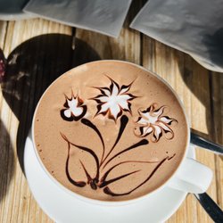 Carefree Coffee - Prettiest hot chocolate ever!