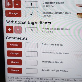 McDonald's - We were told at the counter that they "don't have egg whites," even though the kiosk clearly shows it as a substitute. - Fast Food Near Me - Surprise, Arizona McDonald's - We were told at the counter that they "don't have egg whites," even though the kiosk clearly shows it as a substitute. - Fast Food Near Me - Surprise, Arizona