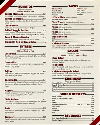 Menu photo 2 Baja Street Mexican Grill Bridgeport, TX Menu photo 2 Baja Street Mexican Grill Bridgeport, TX