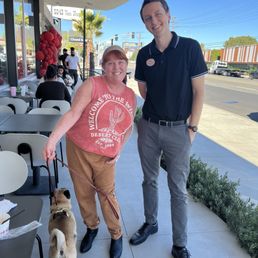 Me with Brad Boerneke, Owner-Operator, at a fantastic new Sherman Oaks location Me with Brad Boerneke, Owner-Operator, at a fantastic new Sherman Oaks location