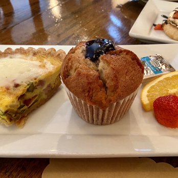Grapevine Café - Quiche with Blueberry Muffin - Breakfast & Brunch Near Me - Green Bay, Wisconsin