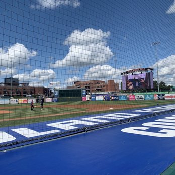 Coveleski Regional Stadium - View behind the dugout - Stadiums & Arenas Near Me - South Bend, Indiana Coveleski Regional Stadium - View behind the dugout - Stadiums & Arenas Near Me - South Bend, Indiana
