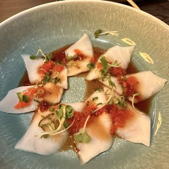 Kimoto Premium Sushi - Escolar Carpaccio - Sushi Bars Near Me - Houston, Texas Kimoto Premium Sushi - Escolar Carpaccio - Sushi Bars Near Me - Houston, Texas