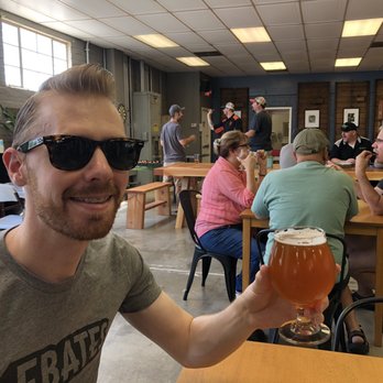 Contentment Brewing - Enjoying a refreshing Apricot Ale. - Breweries Near Me - Modesto, California