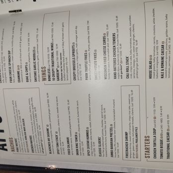 Yard House - Apps on the menu. It's a pretty large menu, so I only took pics of the pages we ordered from. - New American Near Me - Riverside, California Yard House - Apps on the menu. It's a pretty large menu, so I only took pics of the pages we ordered from. - New American Near Me - Riverside, California