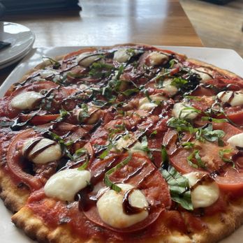 Rail Stop Restaurant & Bar - Margherita Pizza - New American Near Me - Boston, Massachusetts Rail Stop Restaurant & Bar - Margherita Pizza - New American Near Me - Boston, Massachusetts