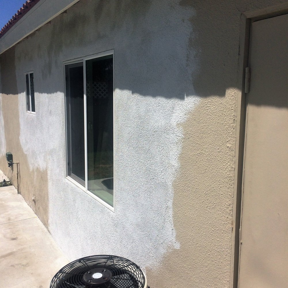 Patchwork's Plastering & Patching Specialists - Stucco Repair on back of house - Stucco Services Near Me Patchwork's Plastering & Patching Specialists - Stucco Repair on back of house - Stucco Services Near Me