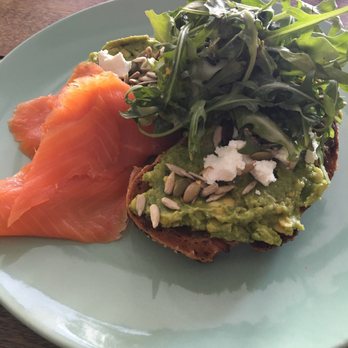 Caffe Salina - Avocado toast with smoked salmon - Restaurants Near Me - Bronte, NSW