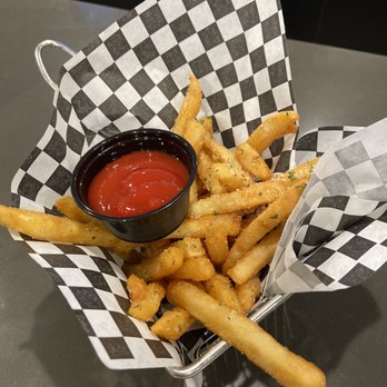 Bonchon San Gabriel - Seasoned fries $6.95 (they're good but very disappointed with the portion for that price) - Korean Near Me - San Gabriel, California Bonchon San Gabriel - Seasoned fries $6.95 (they're good but very disappointed with the portion for that price) - Korean Near Me - San Gabriel, California