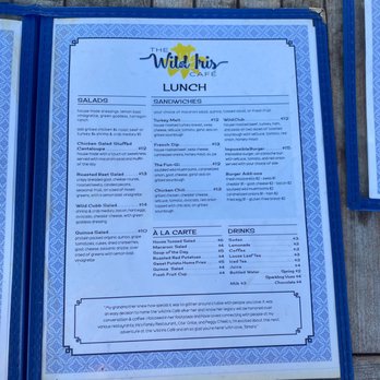 The Wild Iris Café - Lunch menu - Cafes Near Me - Dunedin, Florida The Wild Iris Café - Lunch menu - Cafes Near Me - Dunedin, Florida