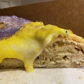 Treme Kitchen - Cream Cheese King cake sliced - Desserts Near Me - Los Angeles , California