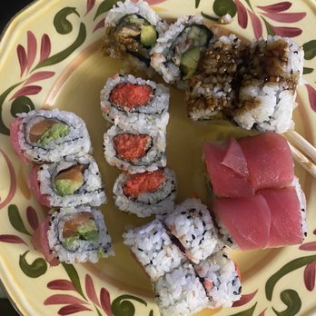 Kenji Sushi - Red Rainbow Roll, Spicy Crunch Tuna Roll, Unagi Roll - Sushi Bars Near Me - Denver, Colorado Kenji Sushi - Red Rainbow Roll, Spicy Crunch Tuna Roll, Unagi Roll - Sushi Bars Near Me - Denver, Colorado