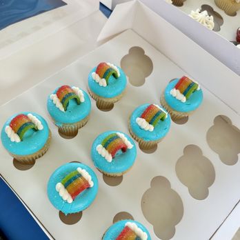 SugarBears Sweet Provisions - Rainbow mini cupcakes - Desserts Near Me - Encinitas, California SugarBears Sweet Provisions - Rainbow mini cupcakes - Desserts Near Me - Encinitas, California