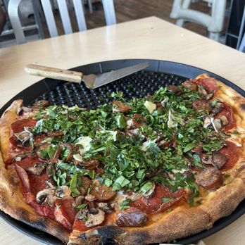 Ripieno's - 16 inch cheese with pepperoni pork sausage mushrooms and spinach - Pizza Near Me - Ocean City, Maryland