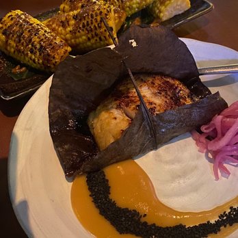 Roka Akor - Chicago - Yuzu Miso Marinated Black Cod, Pickled Red Onion** , Sweet Corn, Soy, Butter - Sushi Bars Near Me - Chicago, Illinois Roka Akor - Chicago - Yuzu Miso Marinated Black Cod, Pickled Red Onion** , Sweet Corn, Soy, Butter - Sushi Bars Near Me - Chicago, Illinois