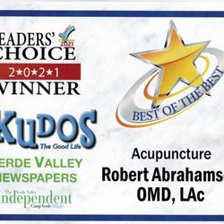 Abrahamson Robert, OMD LAc -Sedona Acupuncture - Voted Best Acupuncturist 13 years in a row!