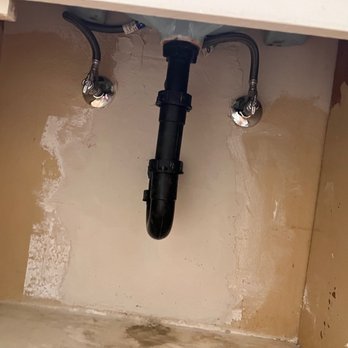 Fanti Sewer & Drain Pros - This is the fixed area under the sink.  They replaced the galvanized pipping that was leaking inside and outside the wall. - Plumbing Near Me - Cerritos, California
