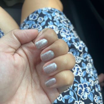 Polish n' Refine - Silver gel manicure - Nail Salons Near Me - West Roxbury, Massachusetts Polish n' Refine - Silver gel manicure - Nail Salons Near Me - West Roxbury, Massachusetts