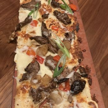 Seasons 52 - Philly Cheesesteak Flatbread - New American Near Me - San Antonio, Texas