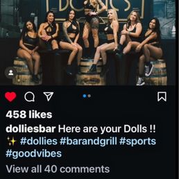 Dollies bartenders including the owner Dollie. Dollies bartenders including the owner Dollie.