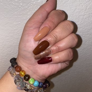 Nails 19 - My fall set to start off the season. - Nail Salons Near Me - Roseville, California Nails 19 - My fall set to start off the season. - Nail Salons Near Me - Roseville, California