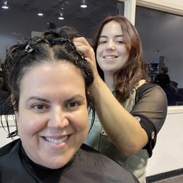 Getting my hair done by a soon to be professional! Getting my hair done by a soon to be professional!