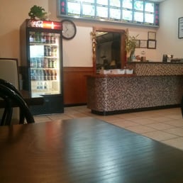 View of the walk up counter. The dining area is relatively clean. View of the walk up counter. The dining area is relatively clean.