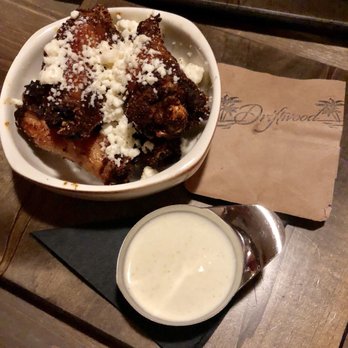 Driftwood - Dry rubbed wings w/queso fresco and lime crema - Cocktail Bars Near Me - Boynton Beach, Florida