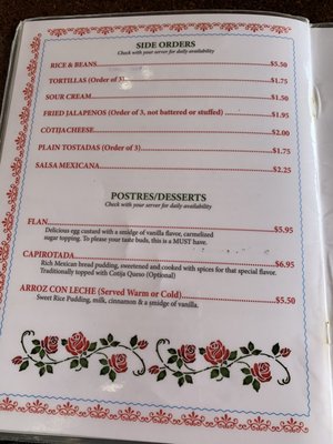 Menu photo 1 La Tarasca Centralia, WA