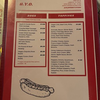 Flippers Tavern - Menu - Bars Near Me - Lubbock, Texas