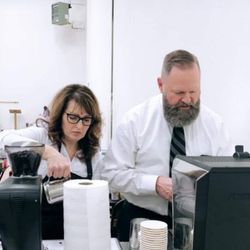 Naked Cat Coffee - Barista-ing away at a wedding!