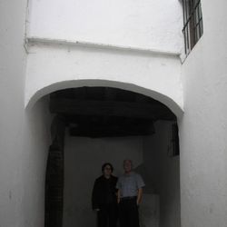 Jardines de Murillo - Con mis padres en el Barrio de Santa Cruz (Sevilla).