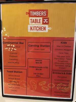 Menu photo 4 Timbers Table & Kitchen Pocono Township, PA