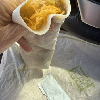 Del Taco - Bean burrito with green sauce - Mexican Near Me - Orlando, Florida
