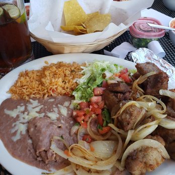 Blue Agave - Carnitas platter, ask for salsa verde on the side! The pork is amazing tender! - Mexican Near Me - Hernando, Mississippi