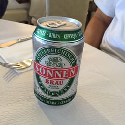 Beer included with lunch wasn't Italian!