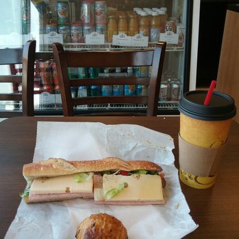 La Bohemia Bakery - Sandwich complet, latte, mini croissant, soft drinks in the background - Bakeries Near Me - Rockville, Maryland La Bohemia Bakery - Sandwich complet, latte, mini croissant, soft drinks in the background - Bakeries Near Me - Rockville, Maryland