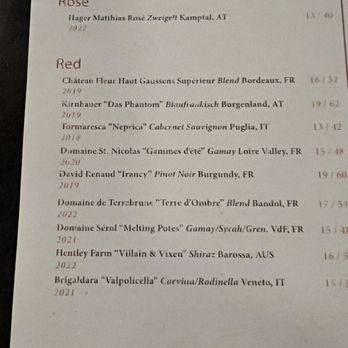 The Library - We ordered off the red menu. - Wine Bars Near Me - Houston, Texas The Library - We ordered off the red menu. - Wine Bars Near Me - Houston, Texas