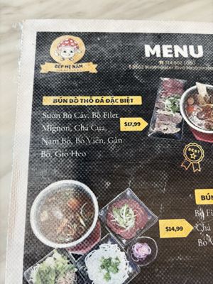 Menu photo 8 Bep Me Nam Bun Bo Tho Da Westminster, CA Menu photo 8 Bep Me Nam Bun Bo Tho Da Westminster, CA