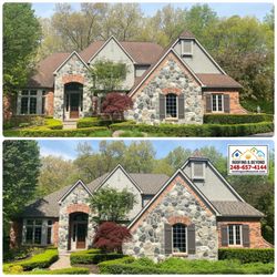 Roofing and Beyond - Before and after roof replacement in Clarkston, MI