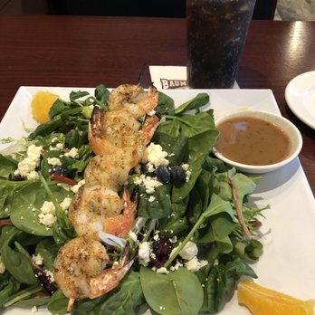 Baumhower's Victory Grille - Artisan Power Salad with grilled shrimp & balsamic dressing. - Sports Bars Near Me - Mobile, Alabama Baumhower's Victory Grille - Artisan Power Salad with grilled shrimp & balsamic dressing. - Sports Bars Near Me - Mobile, Alabama