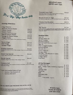 Menu photo 2 The Flip Flop Grill Worley, ID Menu photo 2 The Flip Flop Grill Worley, ID