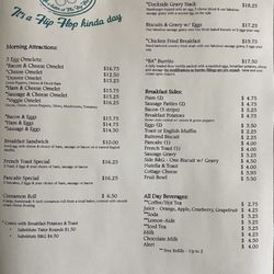 The Flip Flop Grill - Morning Menu