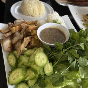 Khmer Style - Banh Hoi with fermented sauce!!! - Cambodian Near Me - Kent, Washington Khmer Style - Banh Hoi with fermented sauce!!! - Cambodian Near Me - Kent, Washington